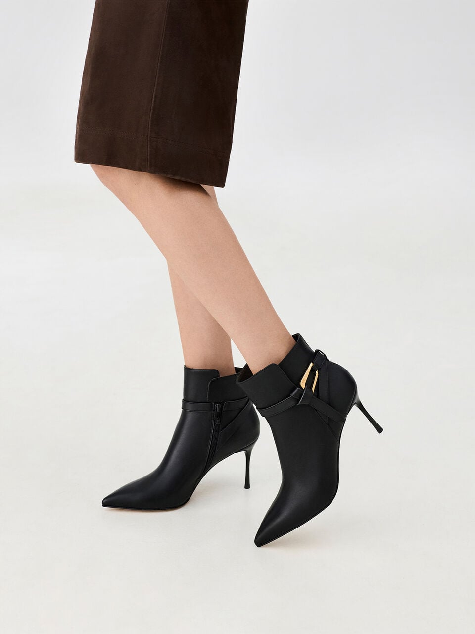 Daena デイナ レザー スティレット アンクルブーツ - CHARLES & KEITH