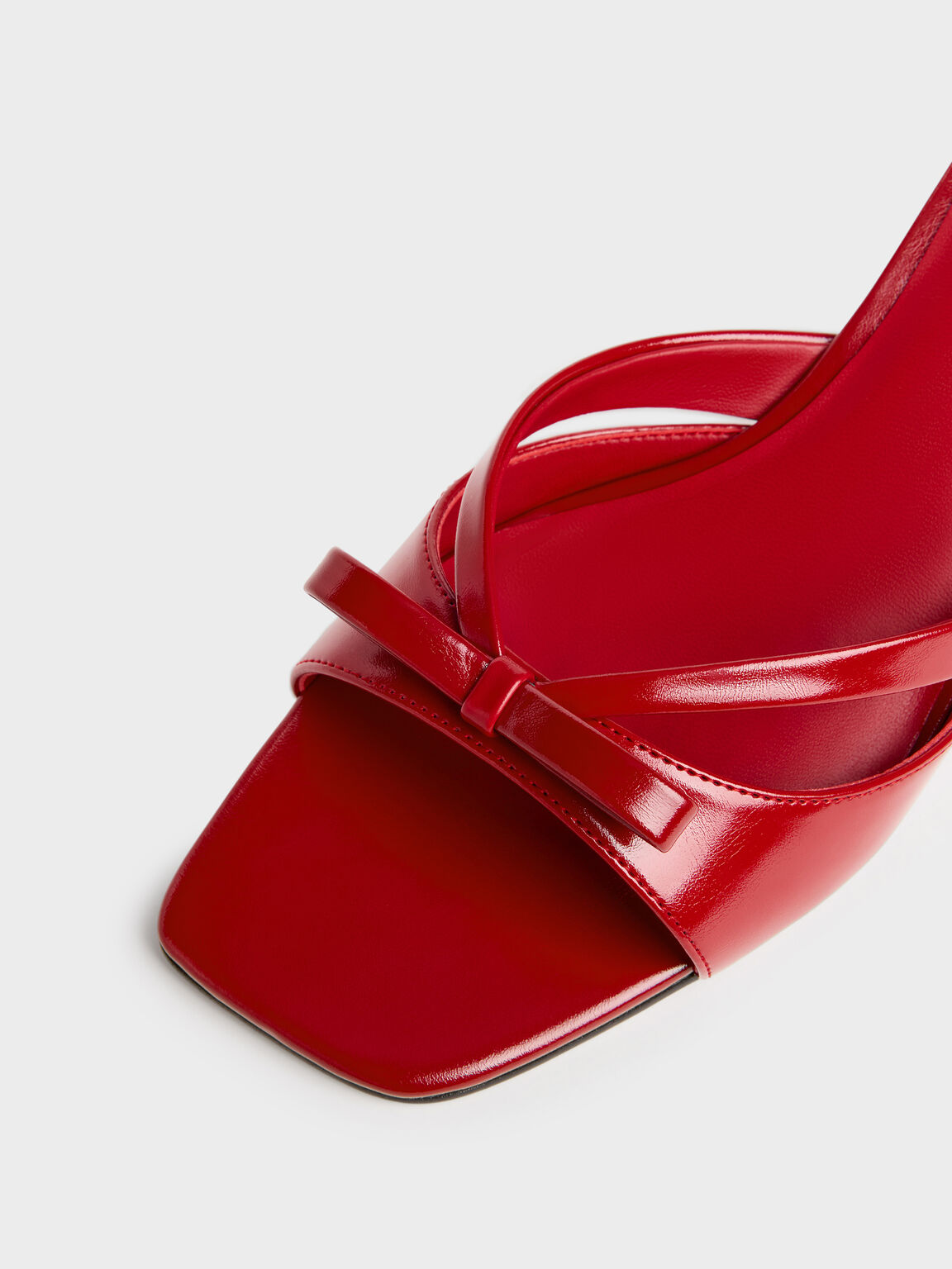 Kaleen カリーン キトゥンヒールミュール, レッド, hi-res