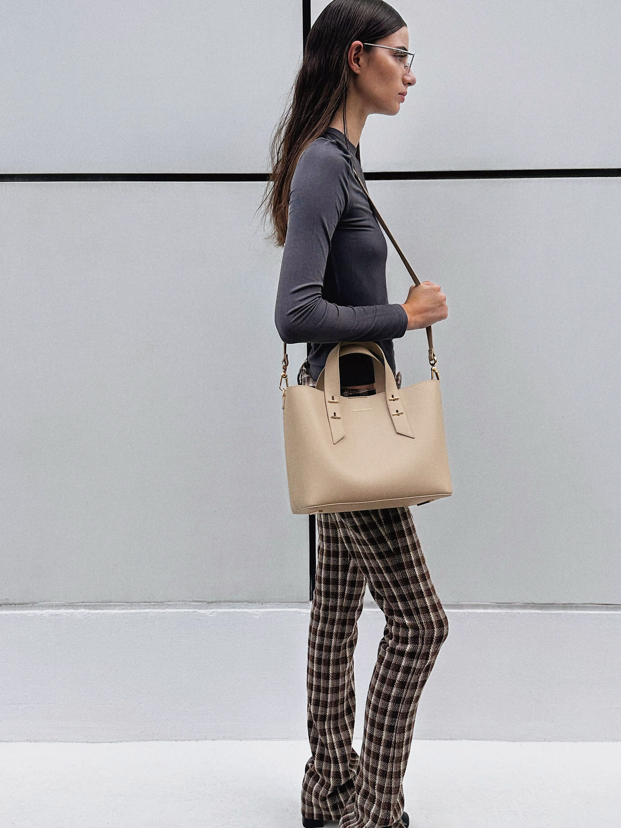 Shania シャナイア ダブルハンドルスラウチーバッグ - ダストオーツ