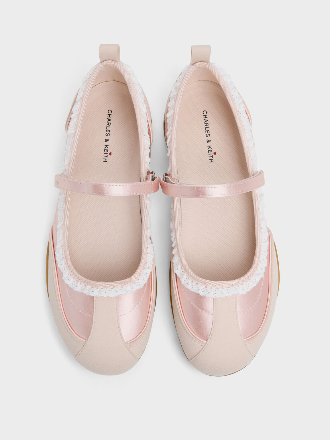 Louise ルーイレーストリムメリージェーンスニーカー, ライトピンク, hi-res