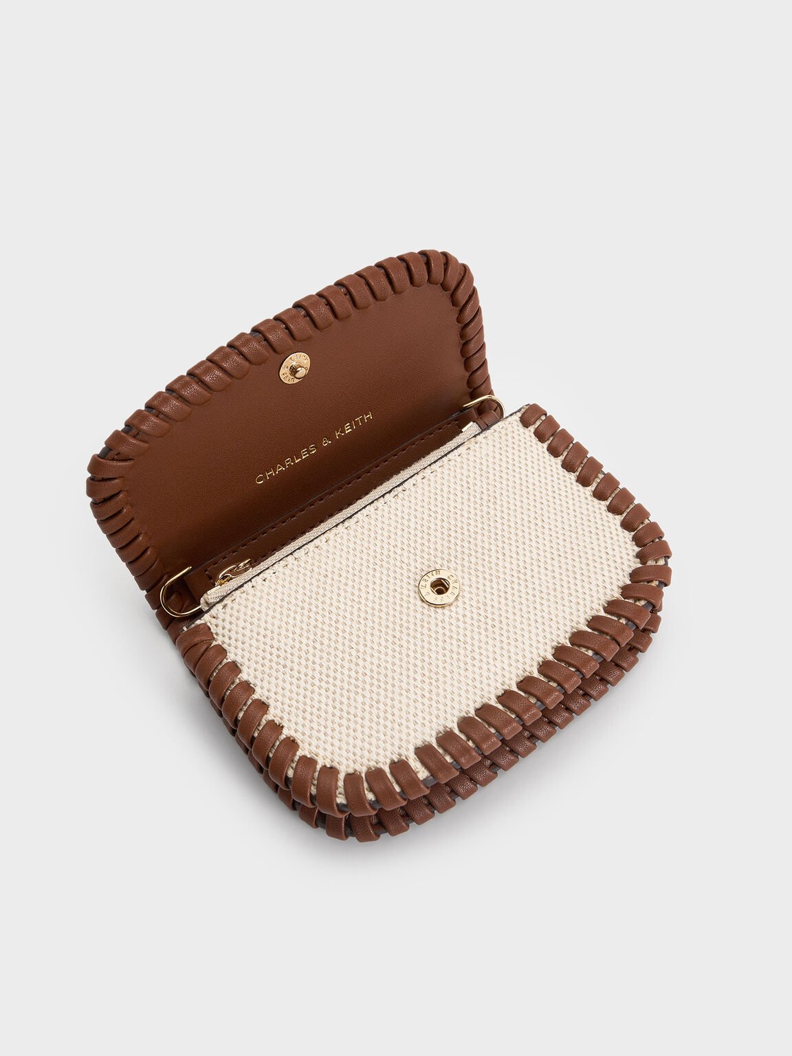 Blume ブリュム キャンバスブレードチェーンハンドルウォレット, トープキャンバス, hi-res