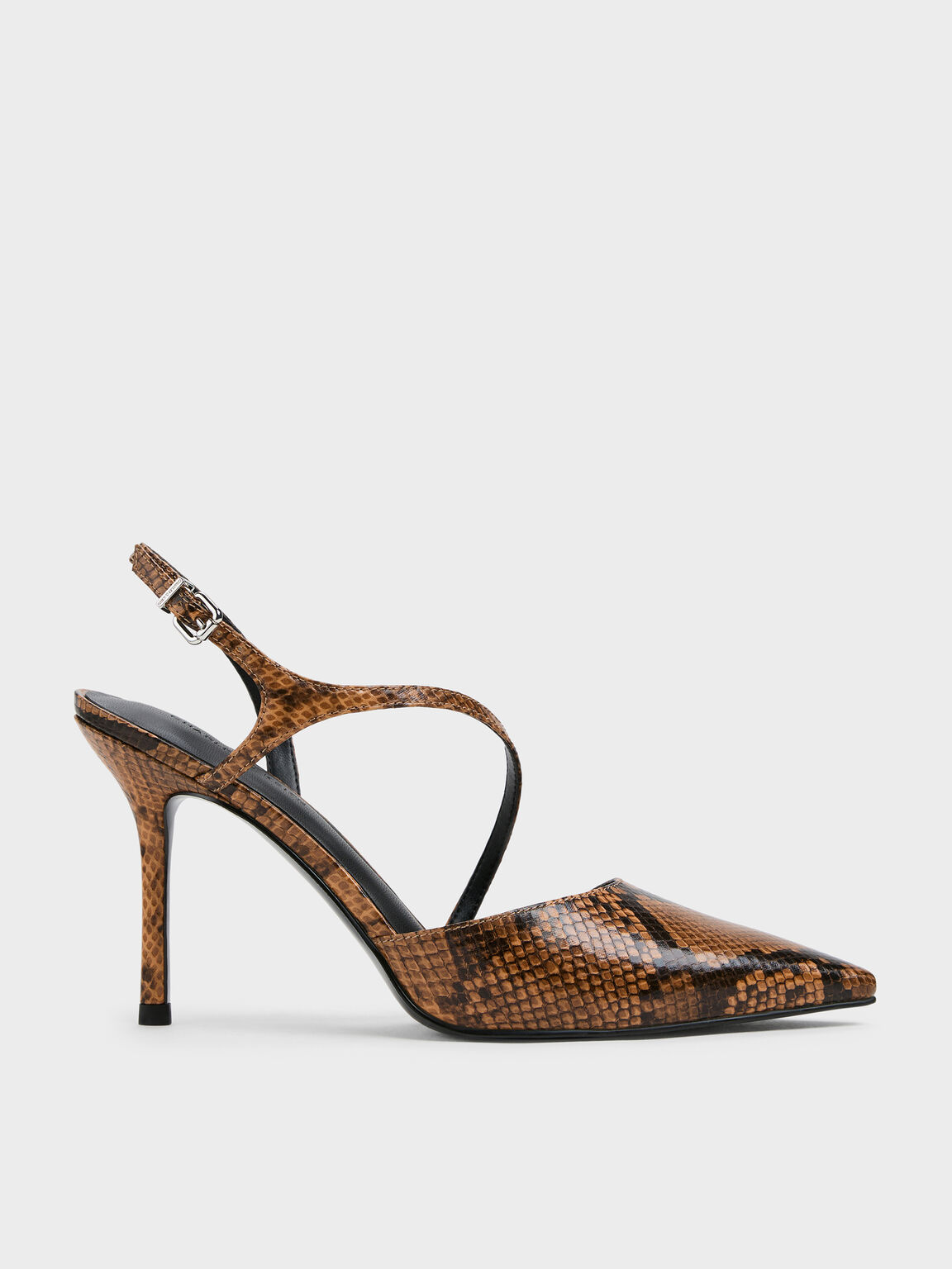 Cordelia コーデリア ポインテットスリングバックスティレット, アニマルプリントナチュラル, hi-res