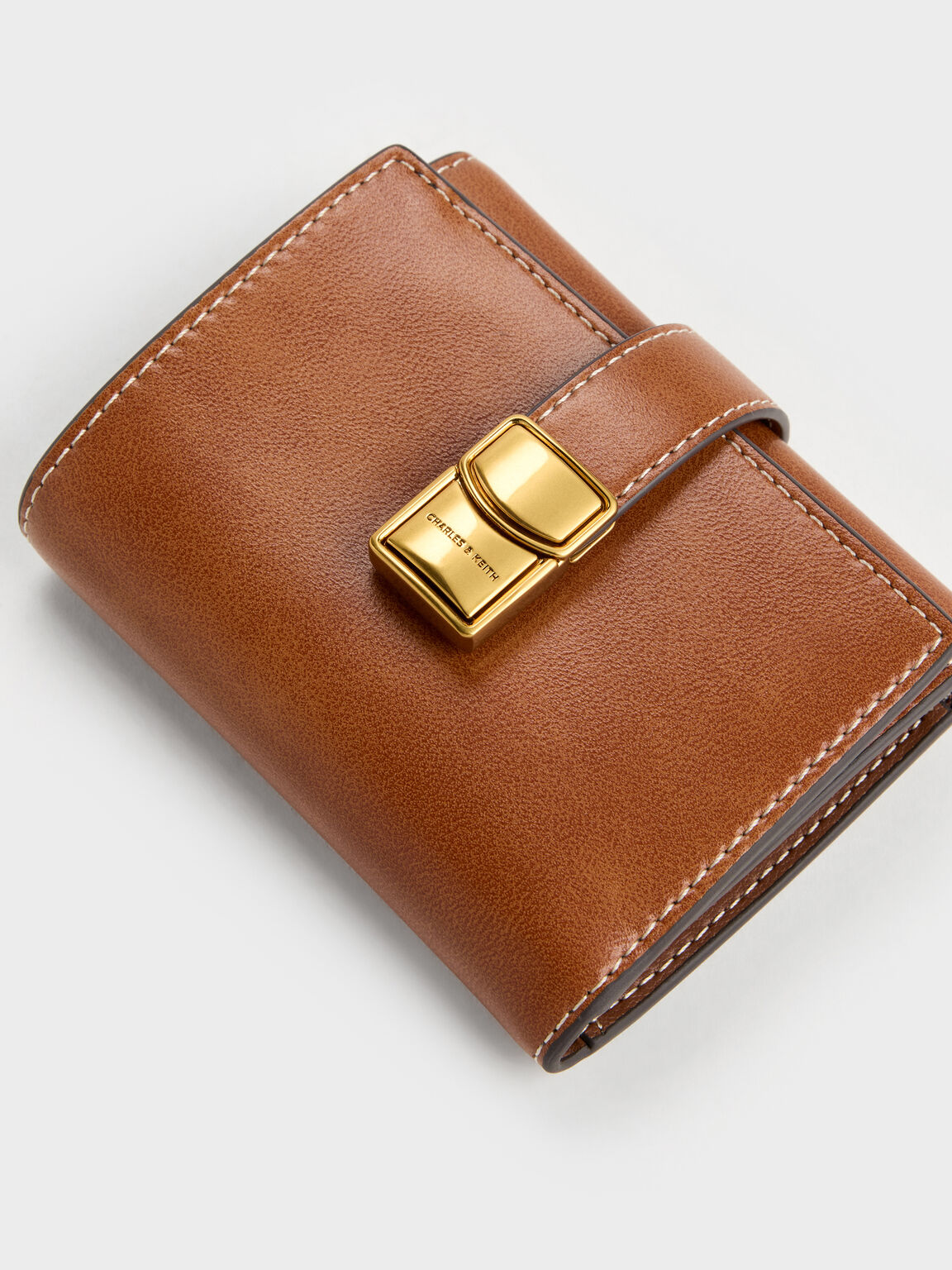 Acelynn エイスリン ベルトスモールウォレット, ディストレスドタン, hi-res