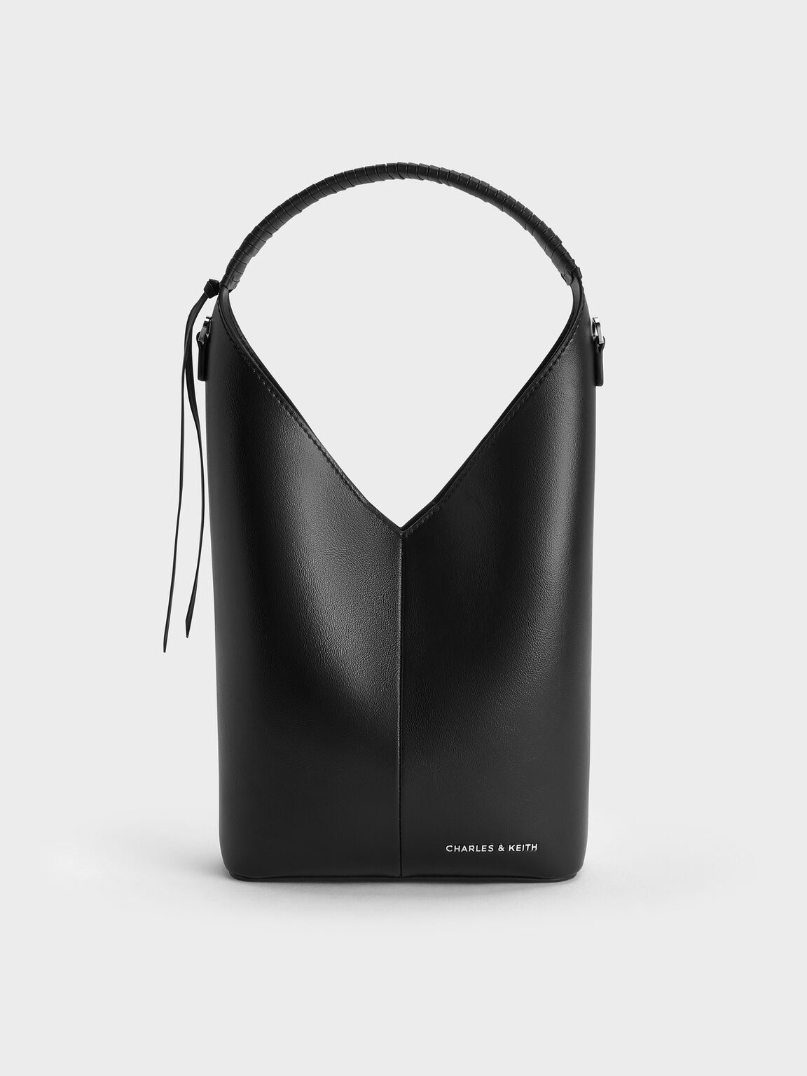 Simone シモーン アンギュラーバケツバッグ, ノワール, hi-res