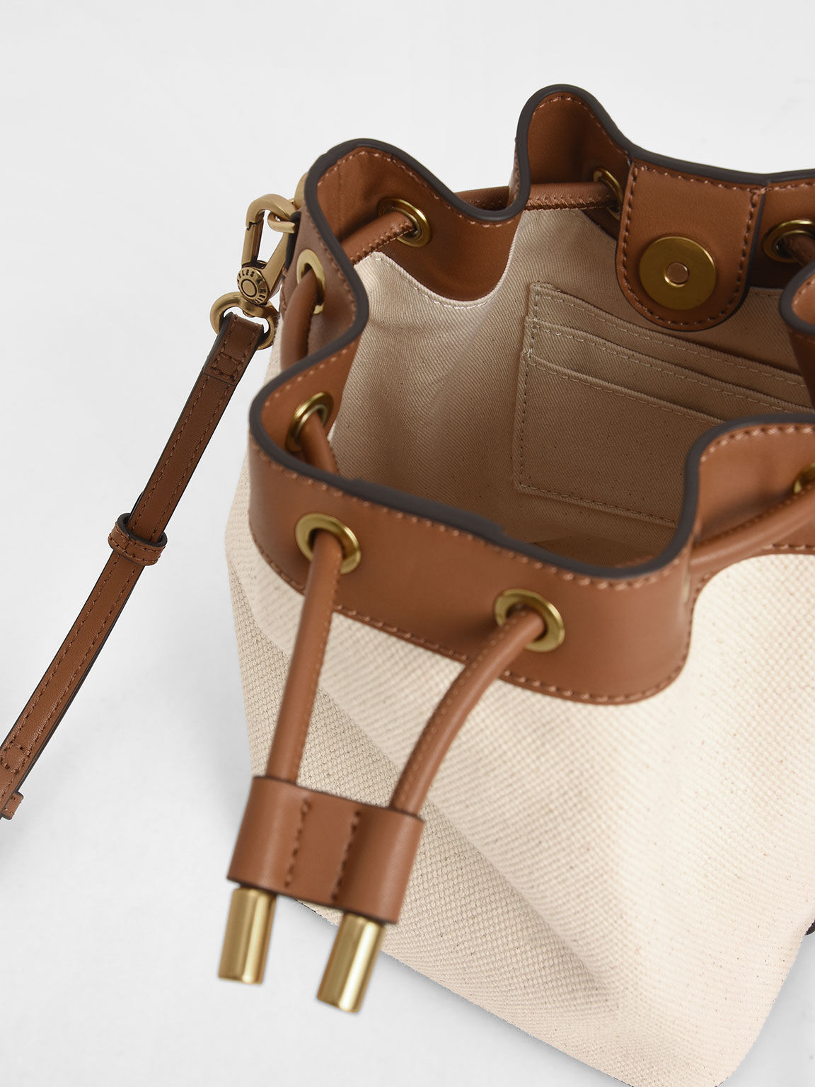 キャンバス ドローストリングバケツバッグ, マルチ, hi-res