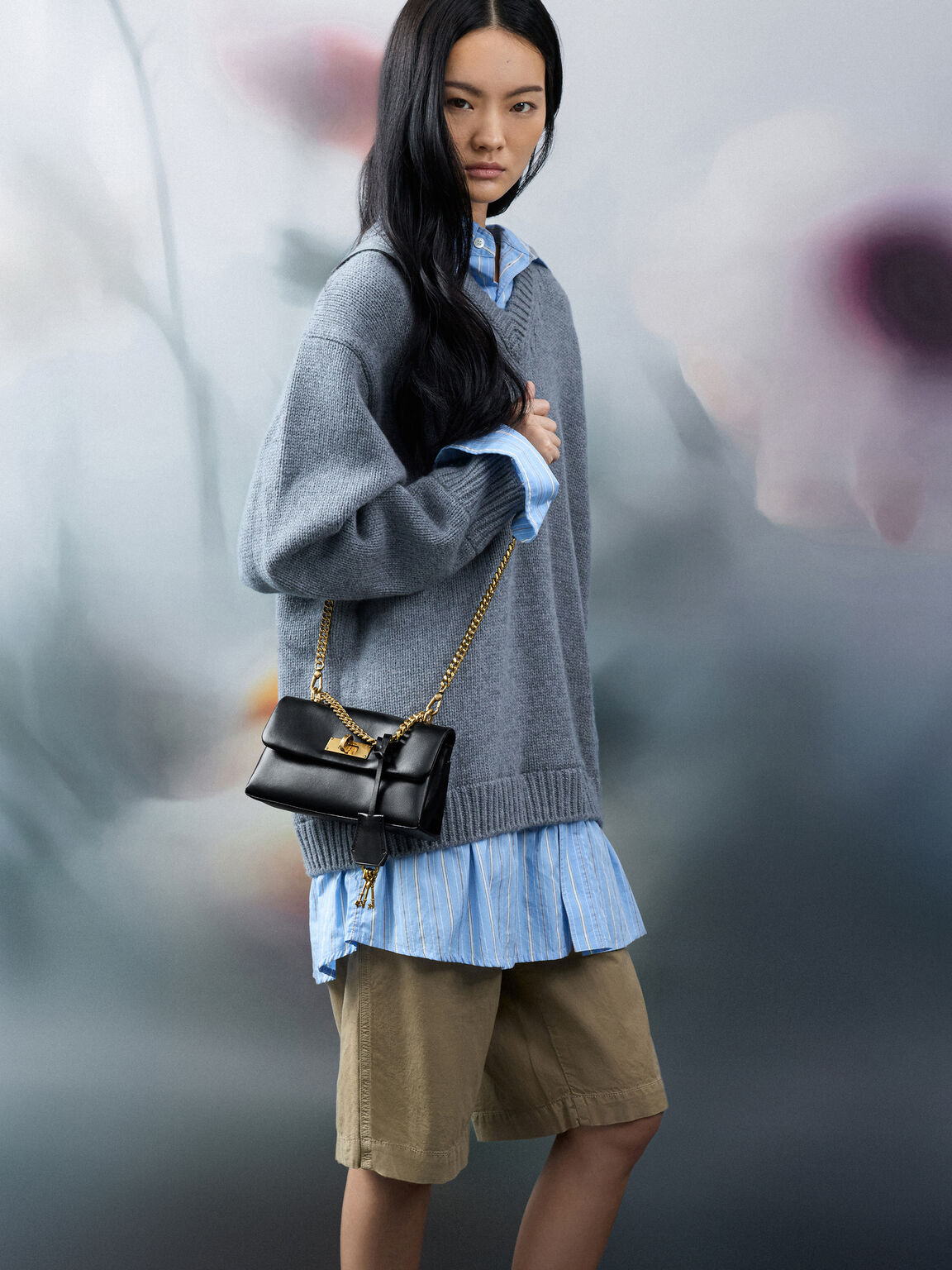 Kerry ケリー ウォレットオンチェーン, ブラック, hi-res