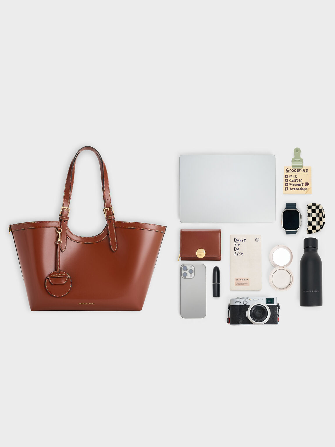 Enola エノラ トートバッグ, ブリック, hi-res