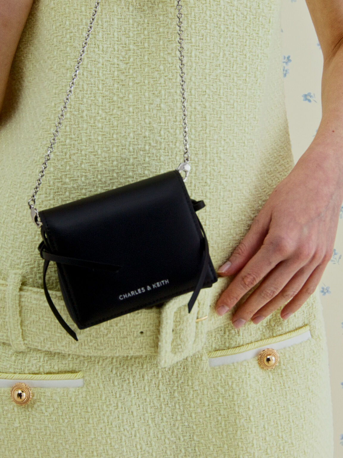 Hazel ヘーゼル ボウスモールウォレット, ノワール, hi-res