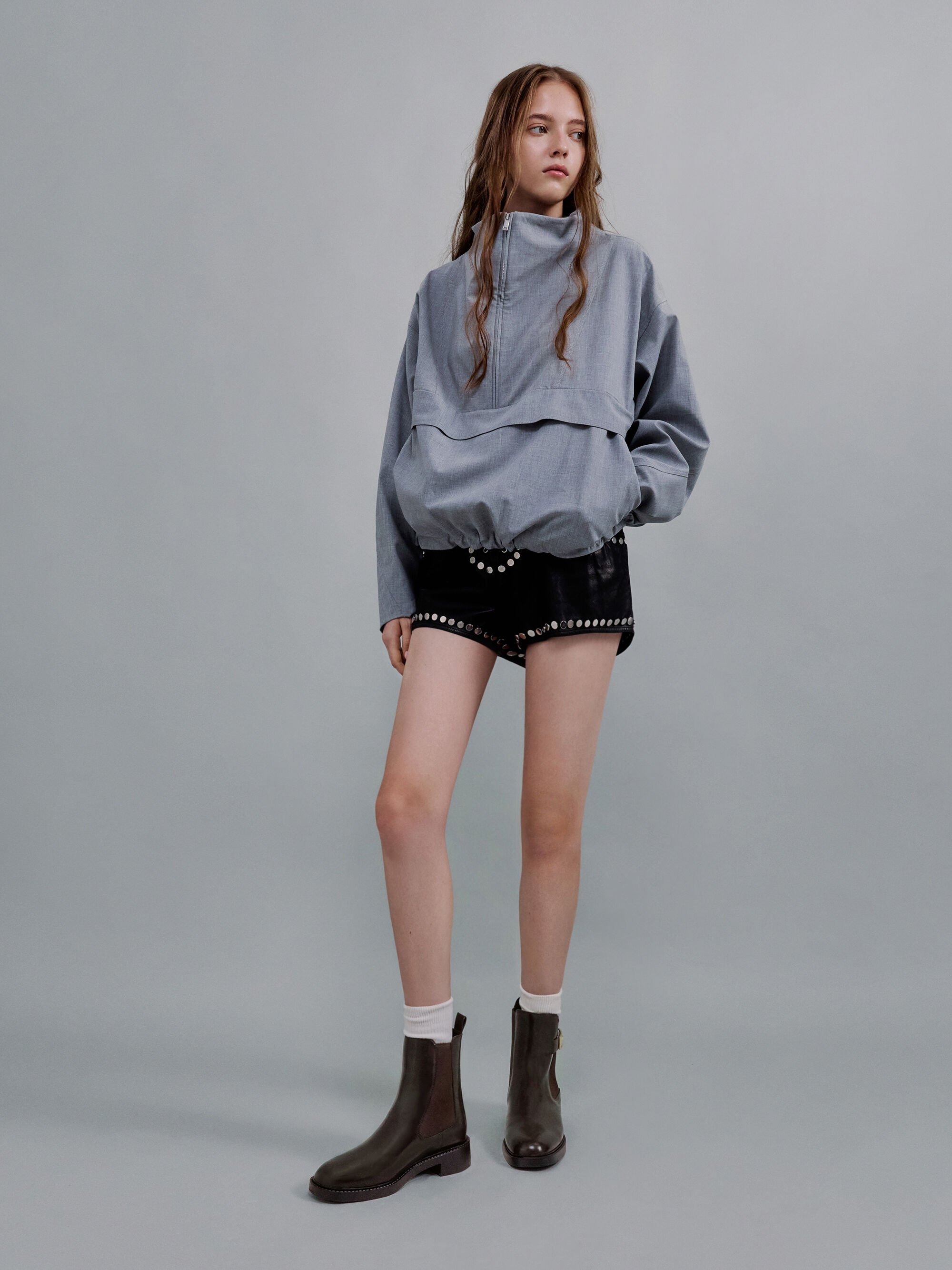 Lando ランド メタリックアクセントチェルシーブーツ - ダークブラウン