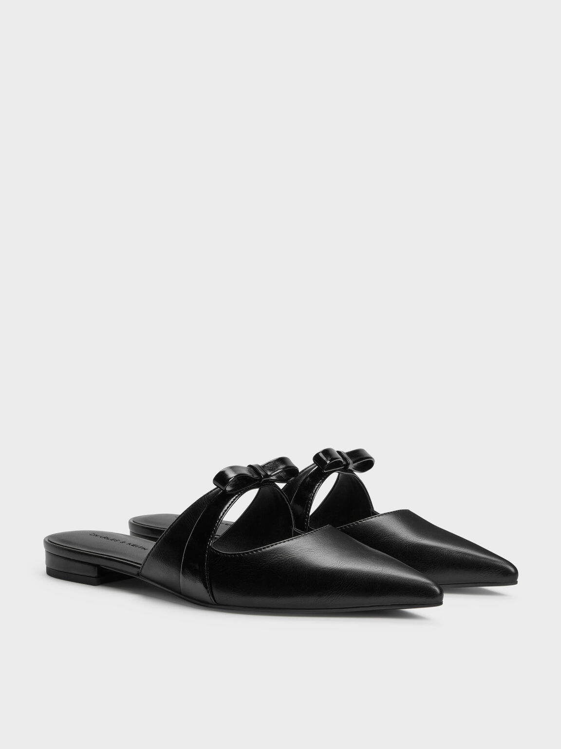 Kaleen カリーン ポインテッドミュール, ブラック, hi-res