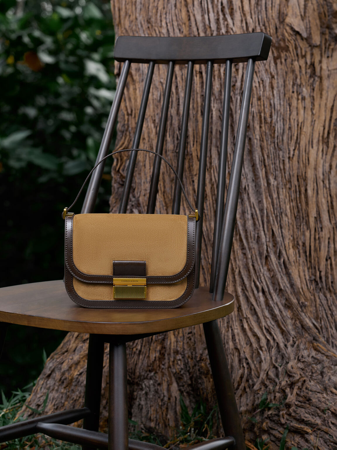 Charlot シャーロットスエードバッグ, サハラサンド, hi-res