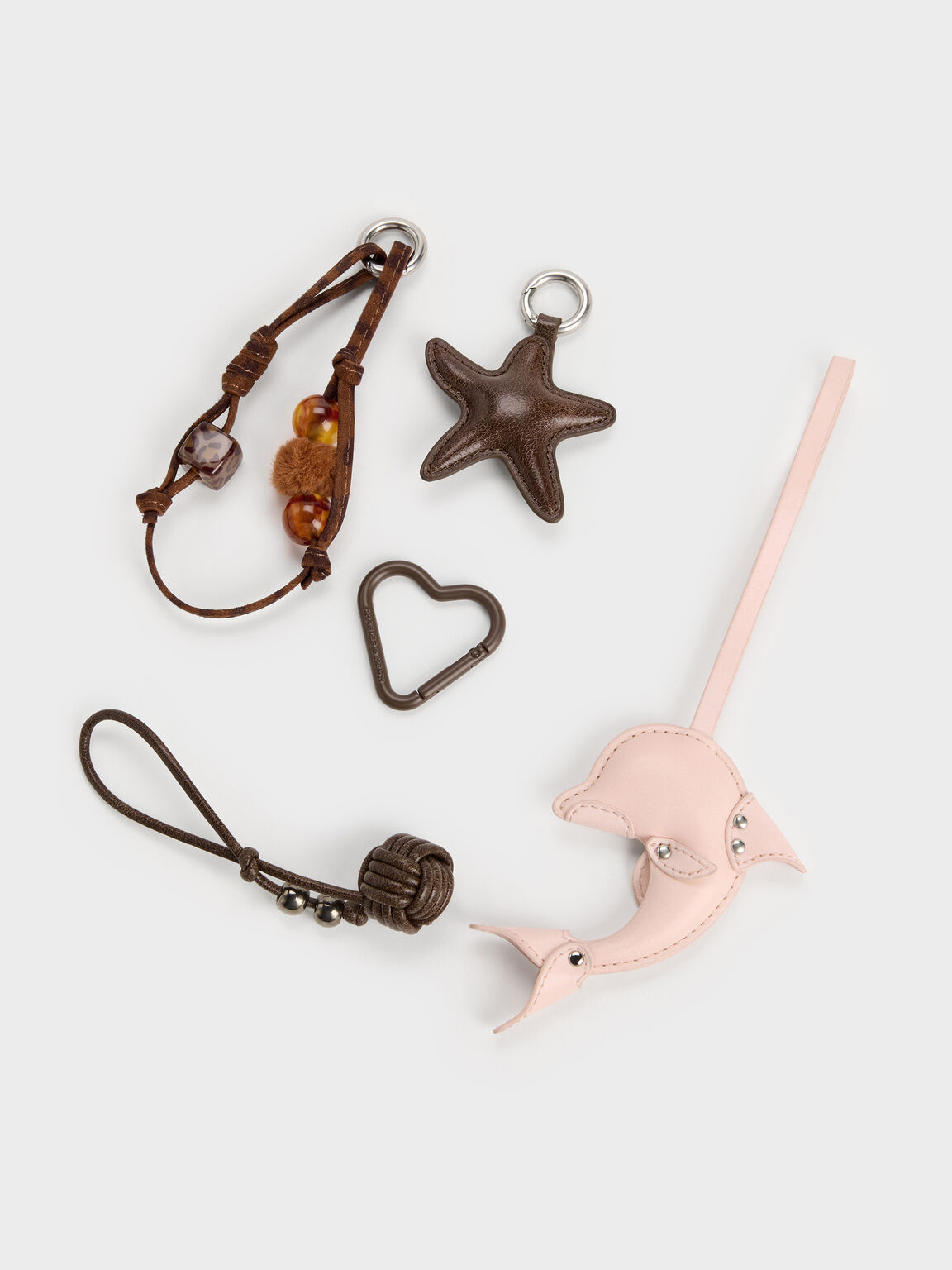 Delfina デルフィナ ドルフィン&スターフィッシュ チャーム, マルチ, hi-res