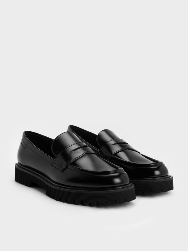 Kaiya カイヤ ペニーローファー, ブラックボックス, hi-res