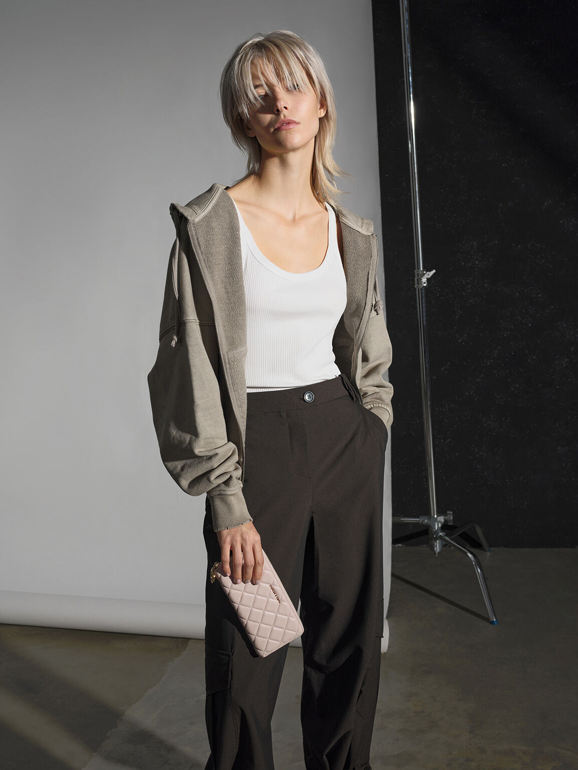 Cressida クレシダ キルトロングウォレット, オーツ, hi-res