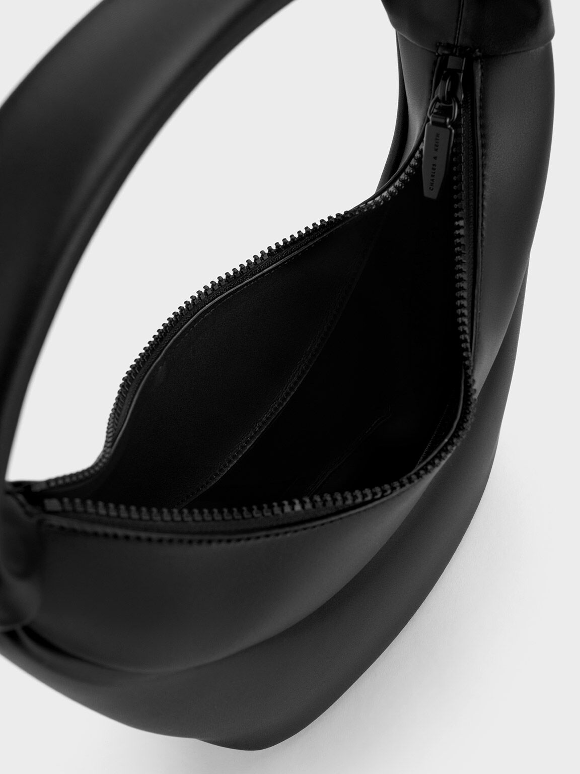 イロンゲイトカーブ ホーボーバッグ, ブラック, hi-res