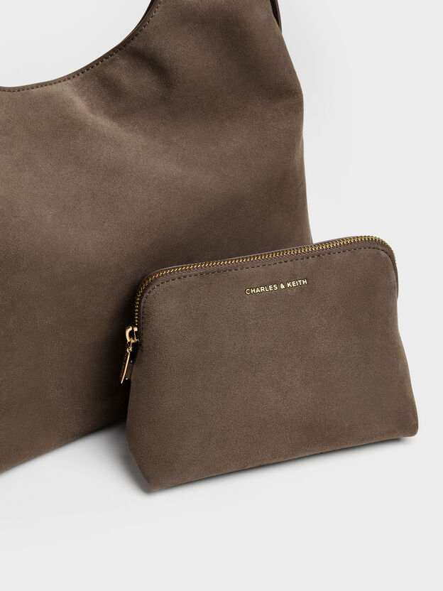 Aislin アシュリン ホーボーバッグ, ストーングレー, hi-res