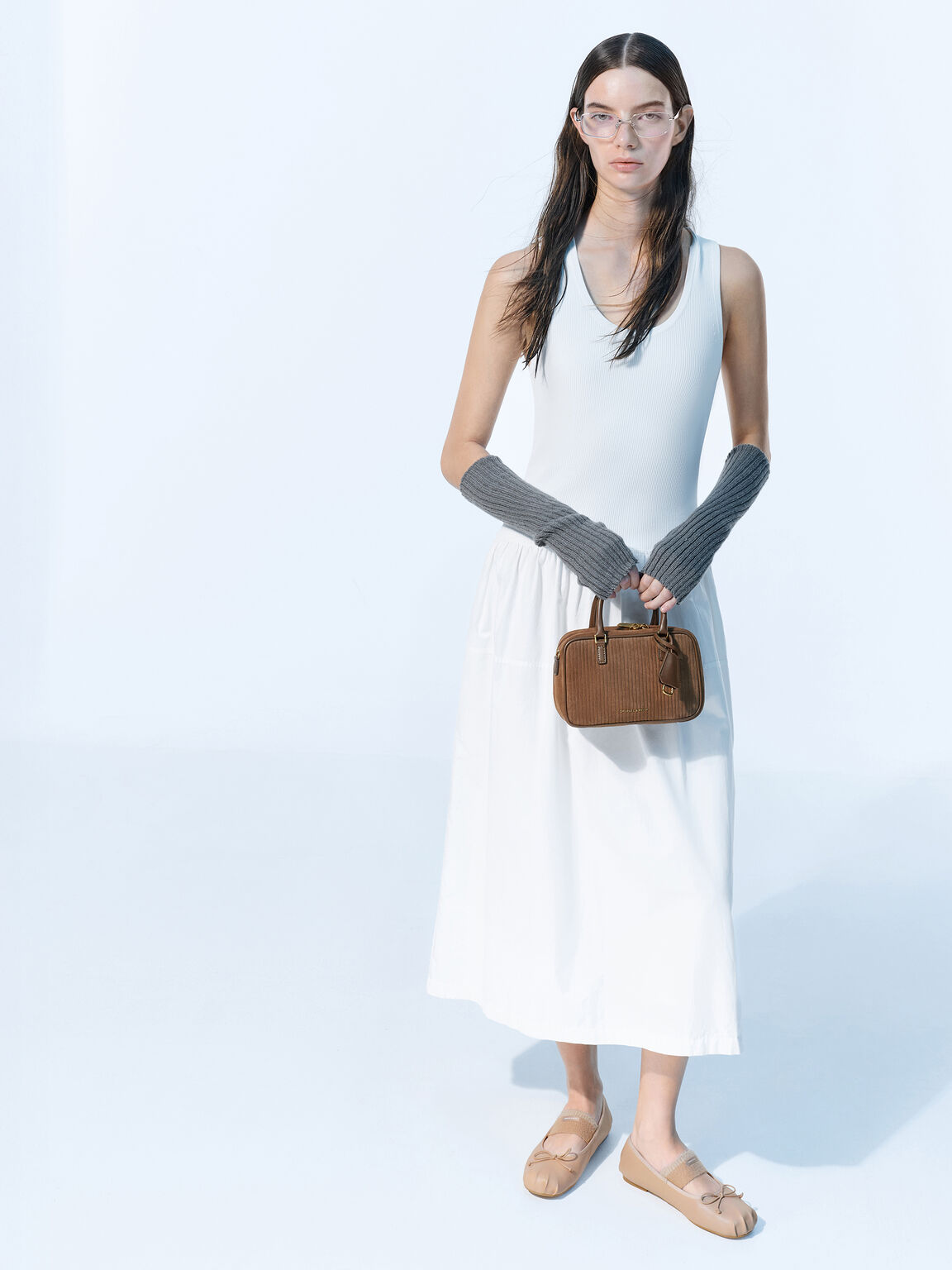 Sianna ミニシアンナ ボウリングバッグ, モカブラウン, hi-res