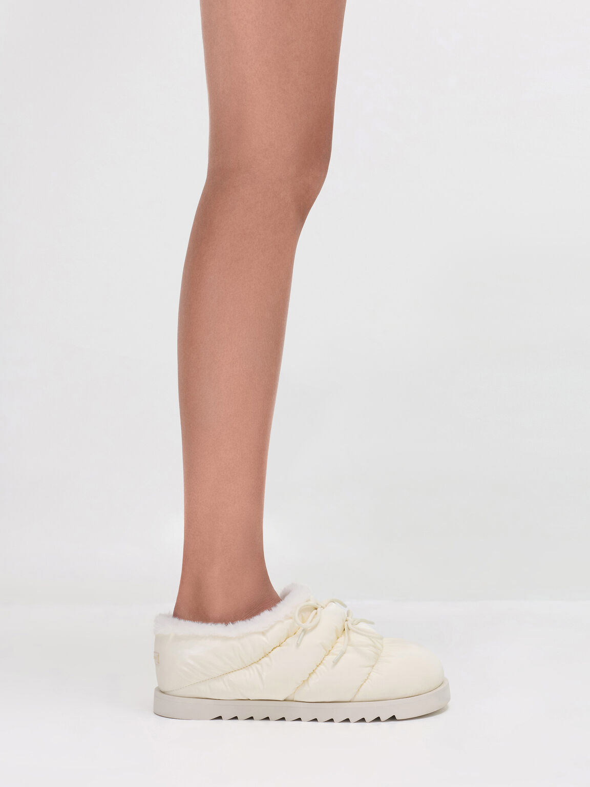 Egan イーガン ナイロンパフィーパネルド レースタイミュール, チョーク, hi-res