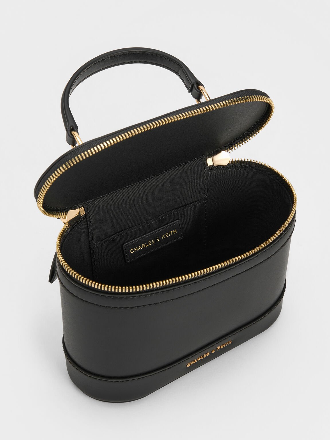 Enola エノラ トップハンドルバニティーバッグ, ブラック, hi-res