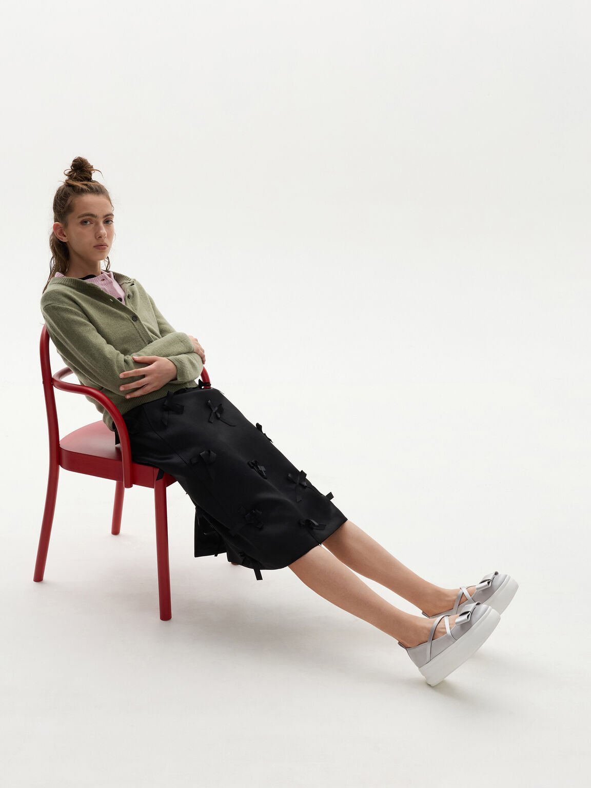 Brantley ブラントリー ポリエステル プラットフォームメリージェーン, グレー, hi-res