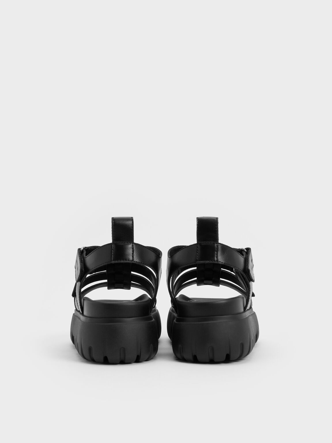 チャンキー ケージドサンダル, ブラック, hi-res