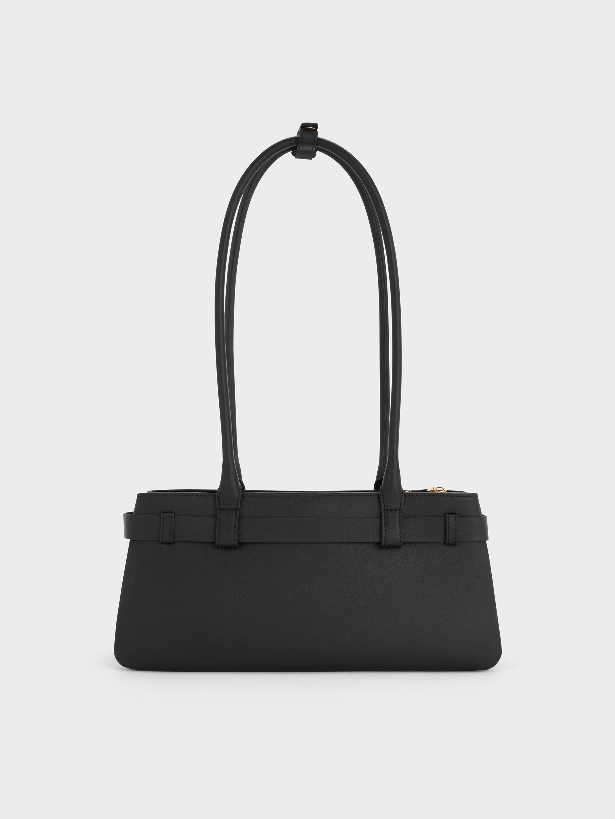 Jody レザーベルト ショルダーバッグ - ブラック | CHARLES & KEITH