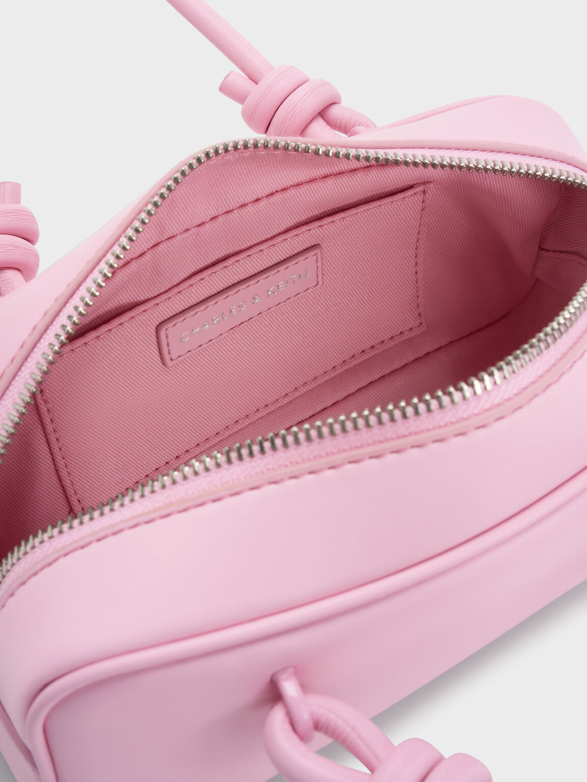 Sammie サミー ノットハンドルイロンゲイティッドバッグ, バブルガムピンク, hi-res