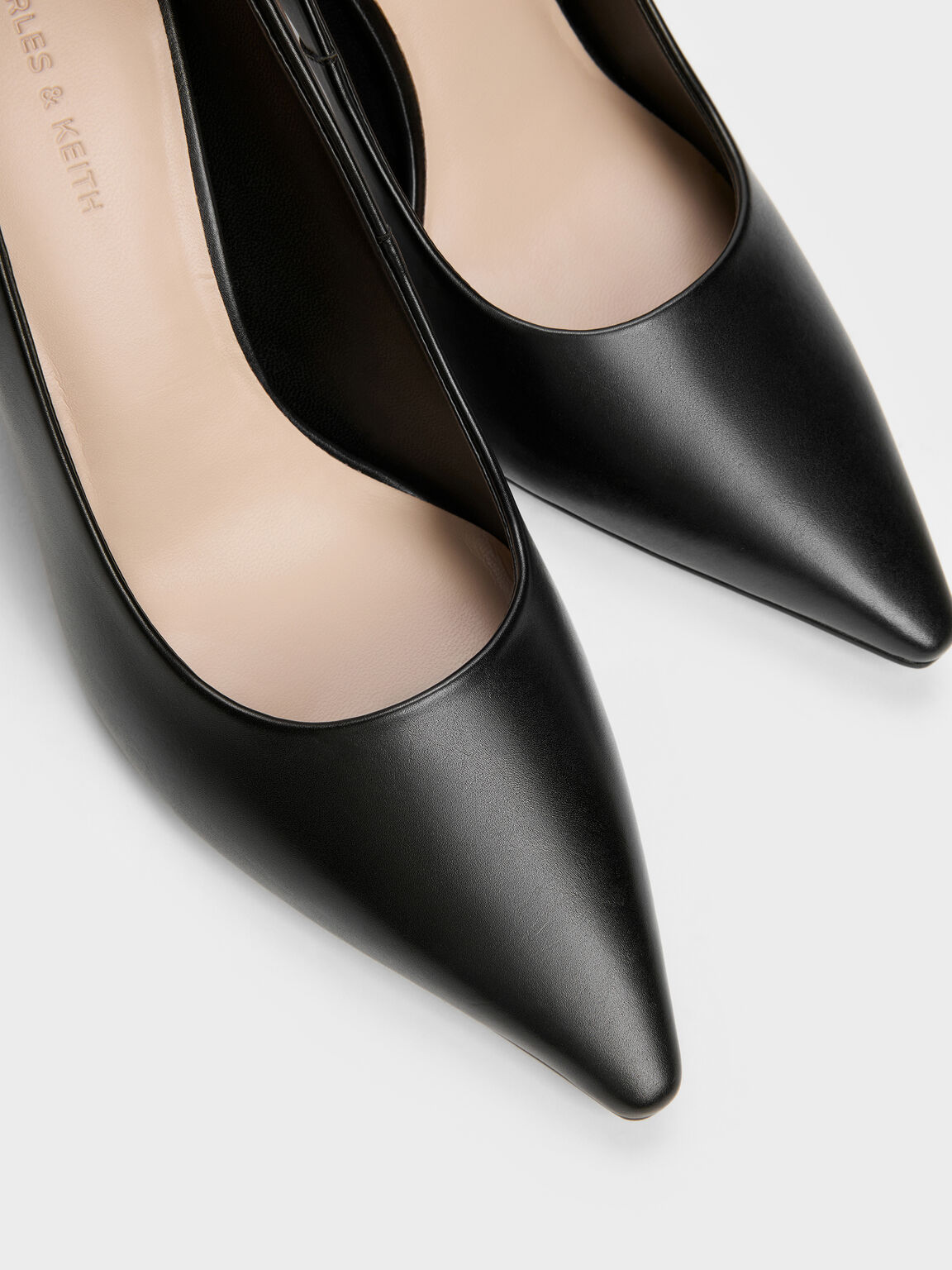 Kerra ケラ ポインテットパンプス, ブラック, hi-res