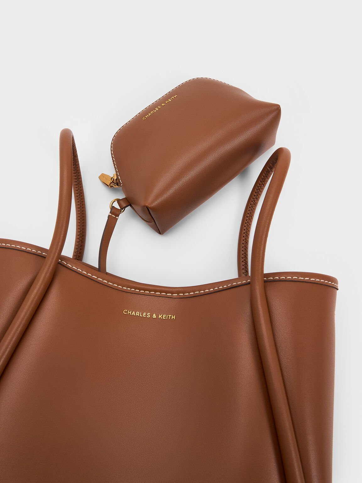 Lyla ミニライラ チューブラートートバッグ, チョコレート, hi-res