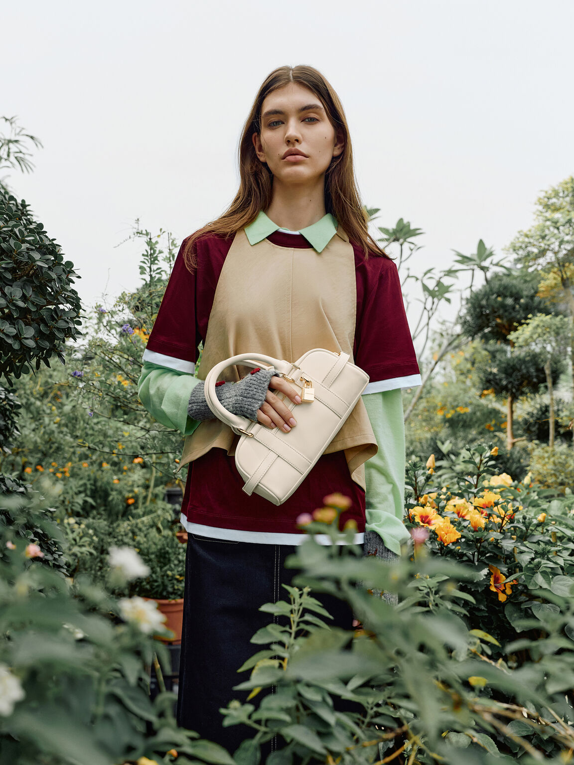 Scottie スコッティー ボウリングバッグ, クリーム, hi-res