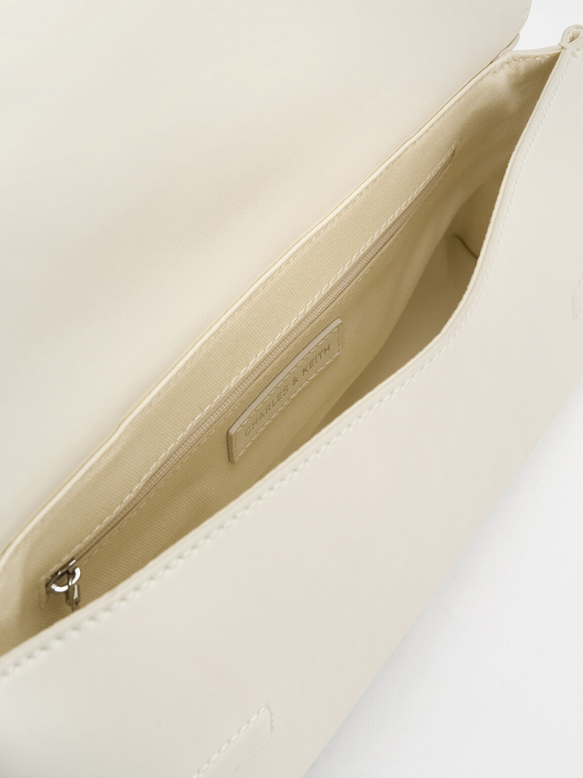 Marceline マーセリン トラペーズショルダーバッグ - クリーム