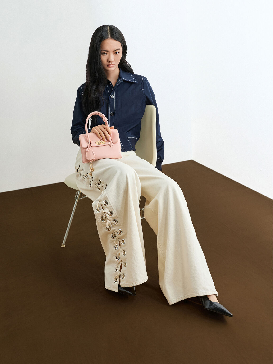 Kerry ミニケリー ボクシートートバッグ, ピンク, hi-res