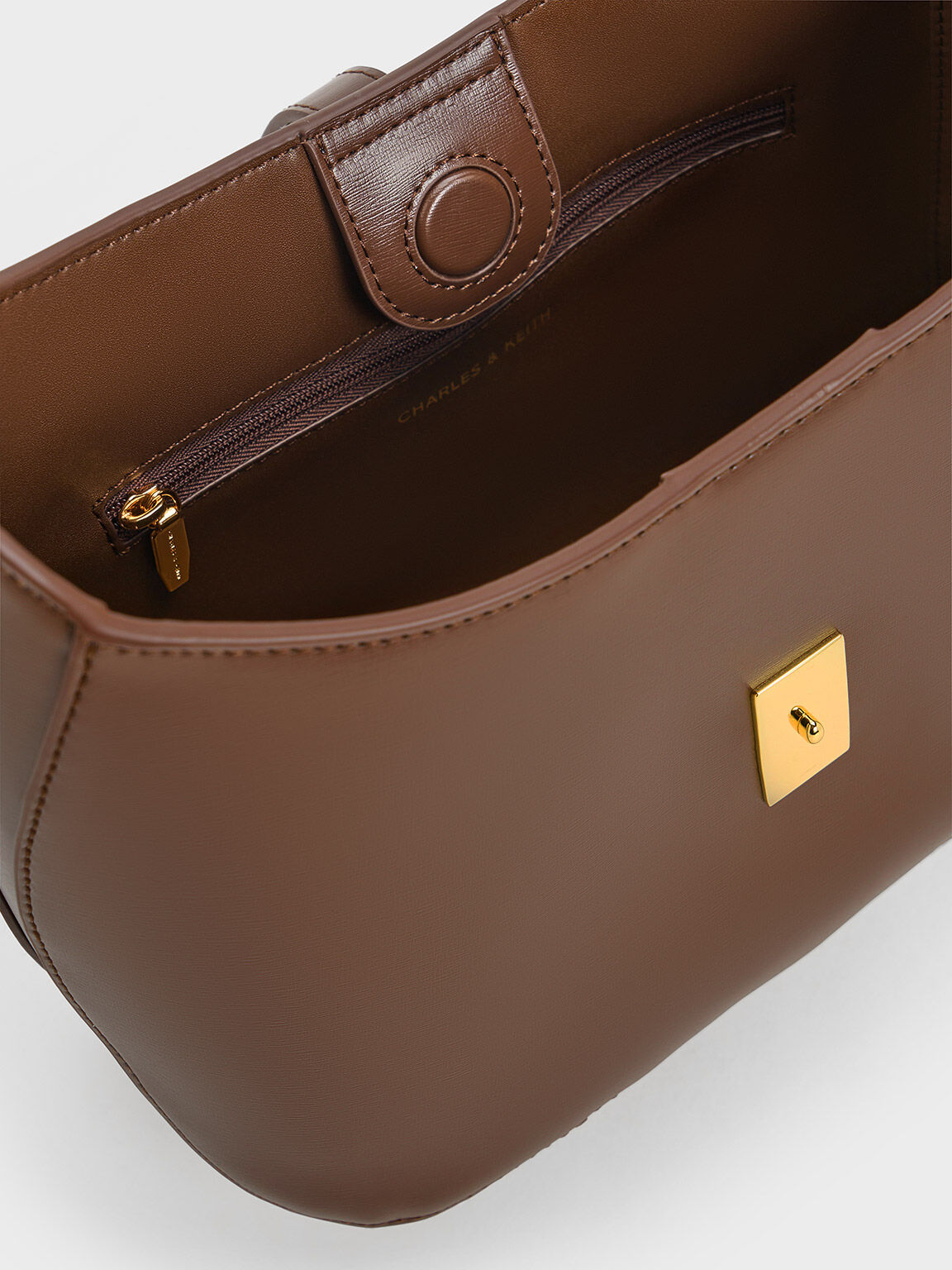 Wisteria ウィステリア ショルダーバッグ, ダークブラウン, hi-res