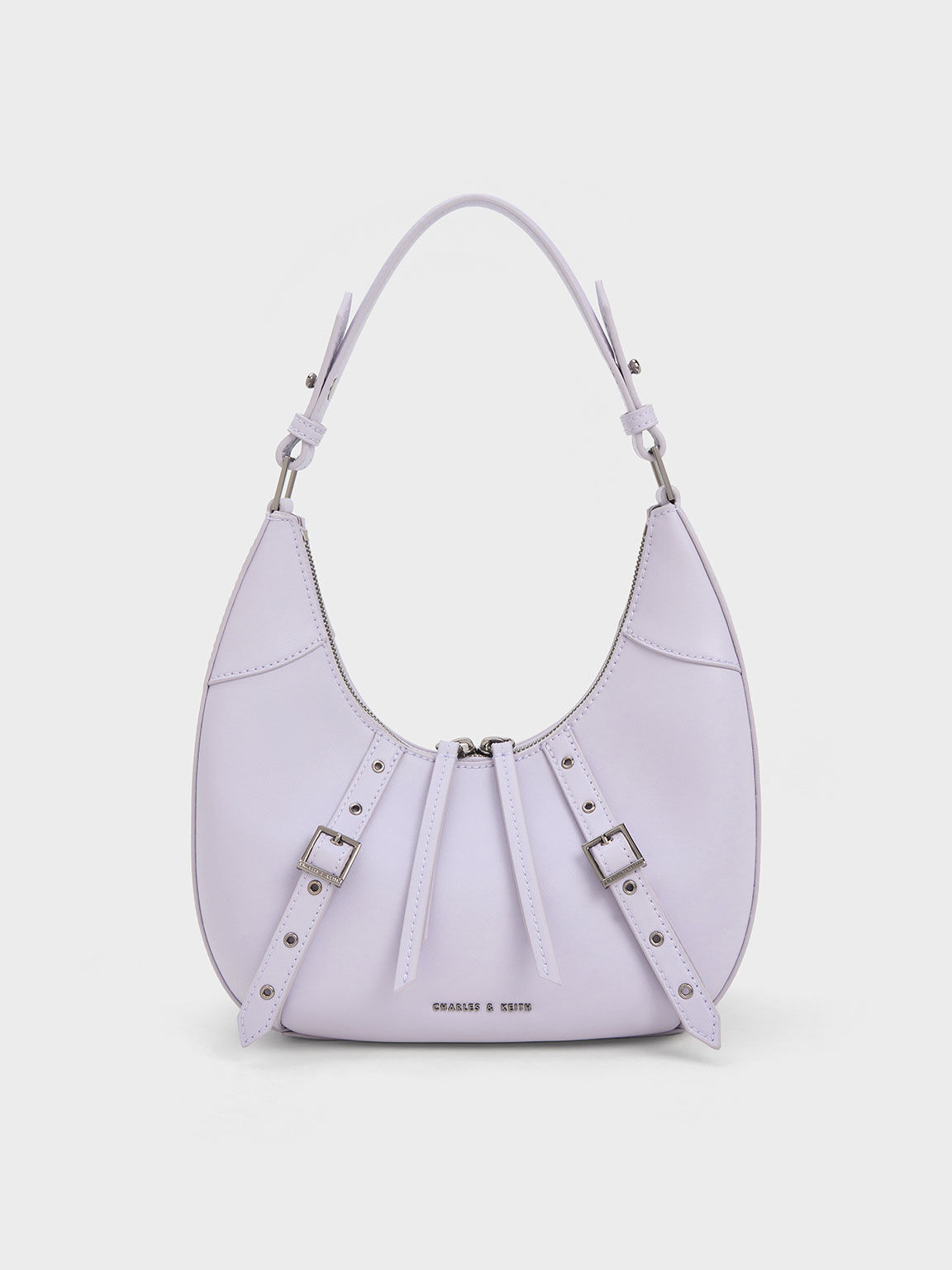 Grommet グロメット クレセントホーボーバッグ, ライラック, hi-res