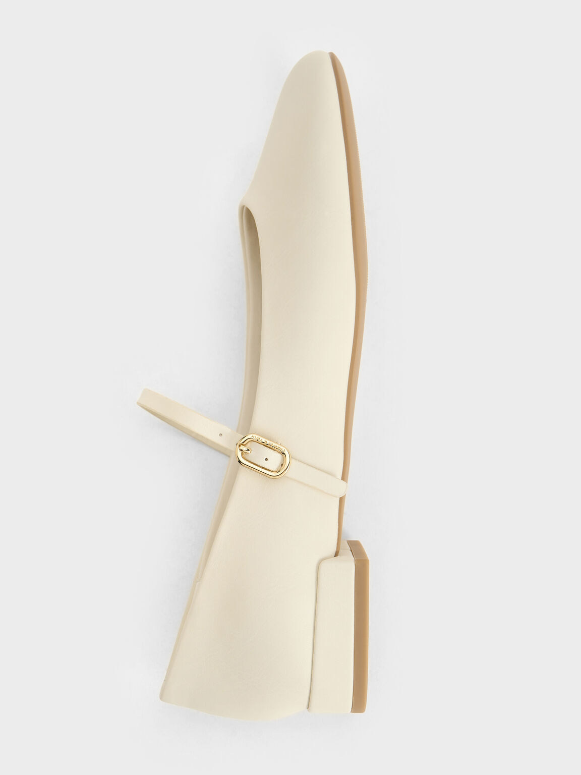 ラウンドトゥ メリージェーン, チョーク, hi-res