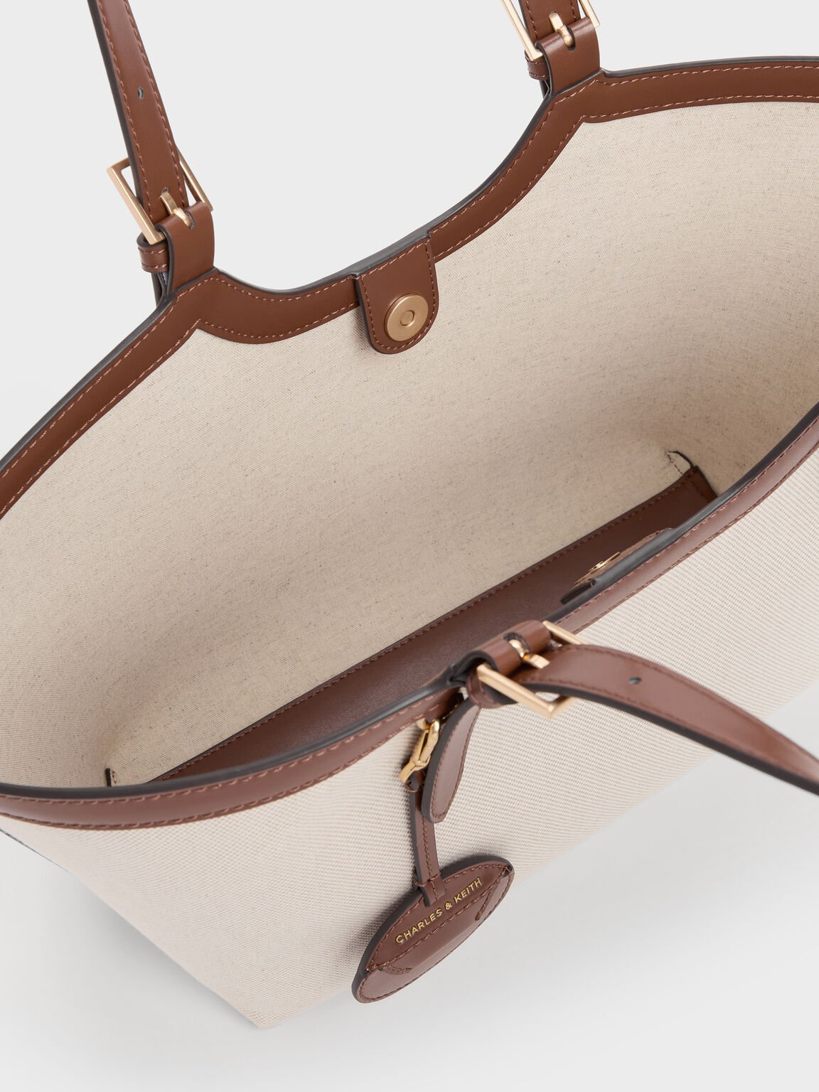 Enola エノラ キャンバストートバッグ, チョコレート, hi-res