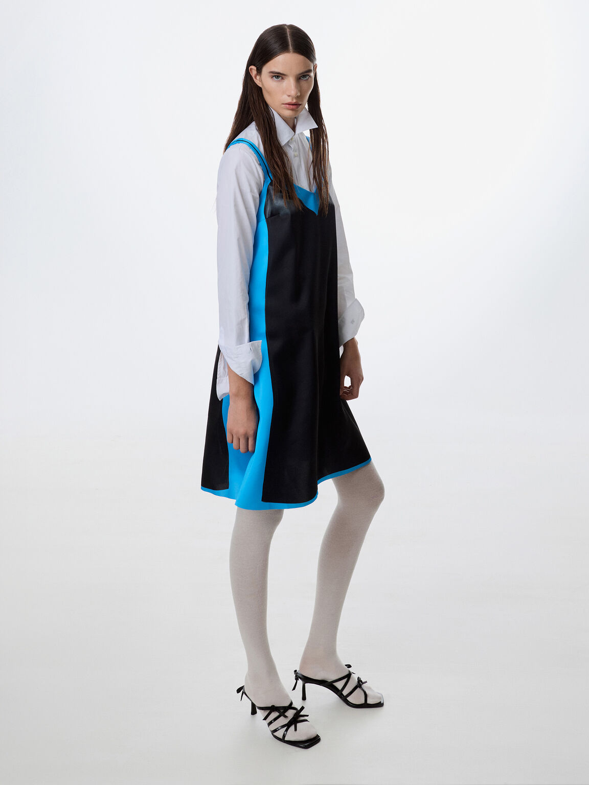 Kelis ケリス ローズボウ ストラッピーヒールミュール, ブラックボックス, hi-res