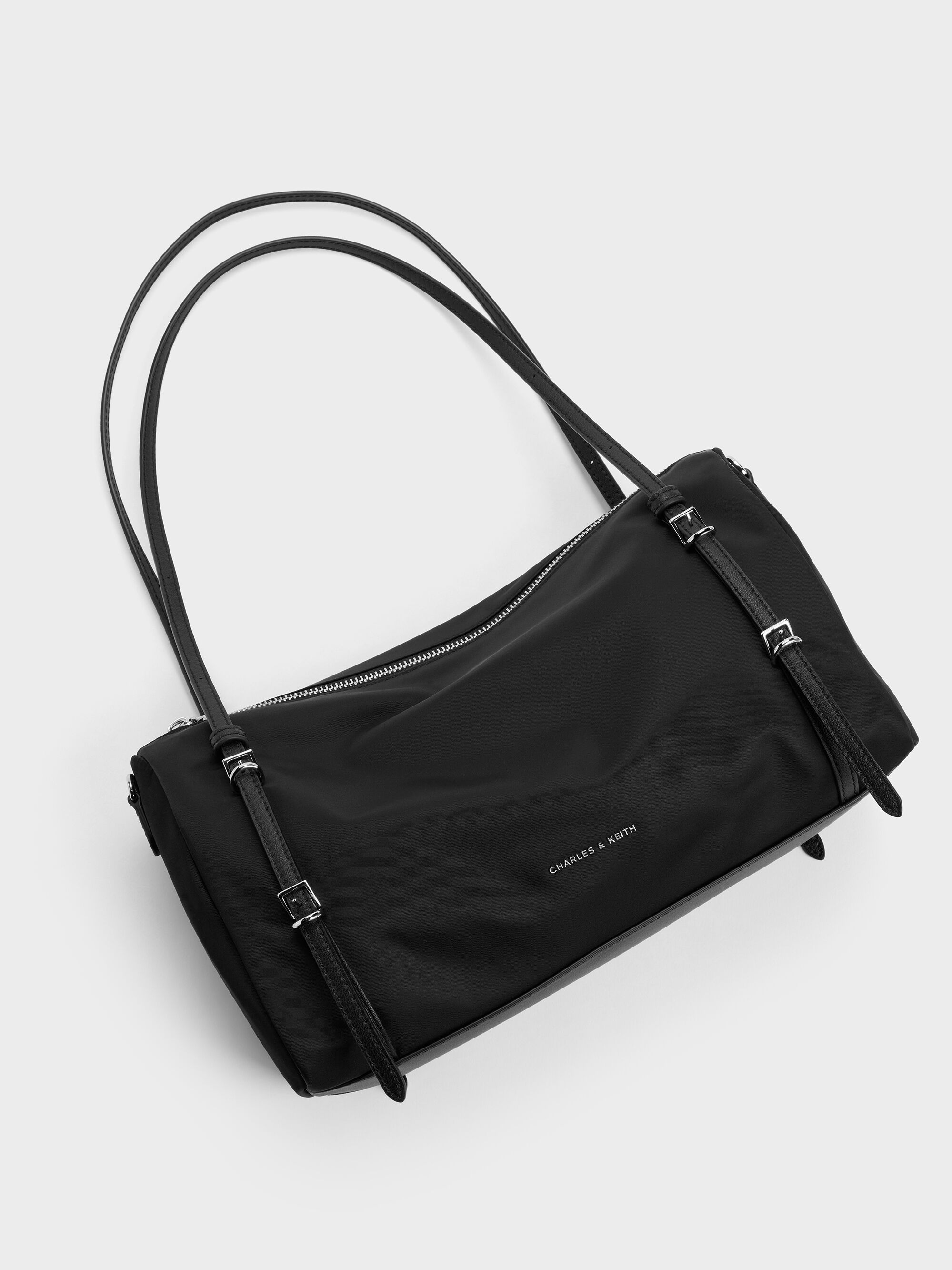 Levy レヴィー ナイロンショルダーバッグ-Noir | CHARLES & KEITH