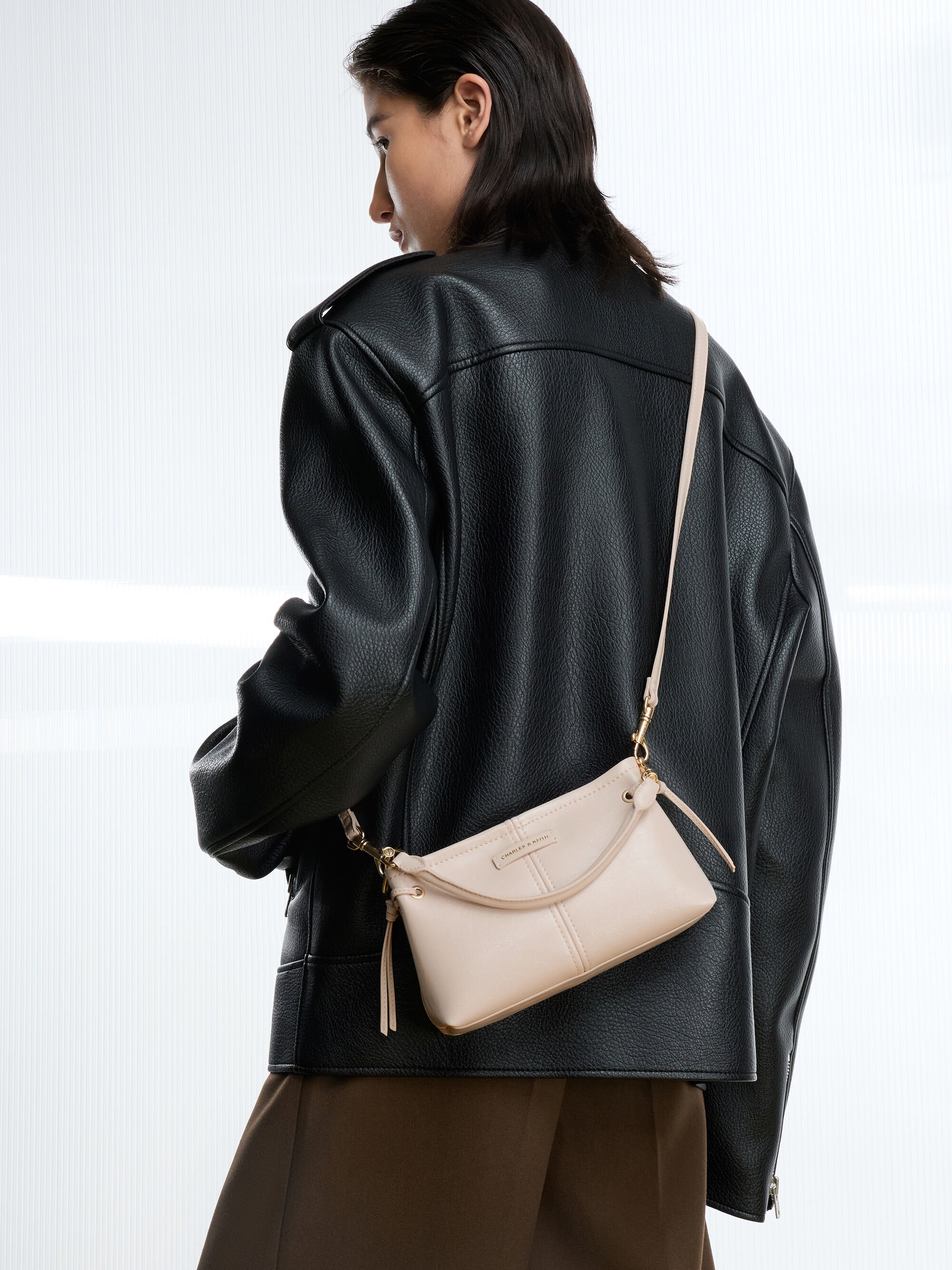 Noane ノアン クリンクルエフェクトドロウストリングトップハンドル