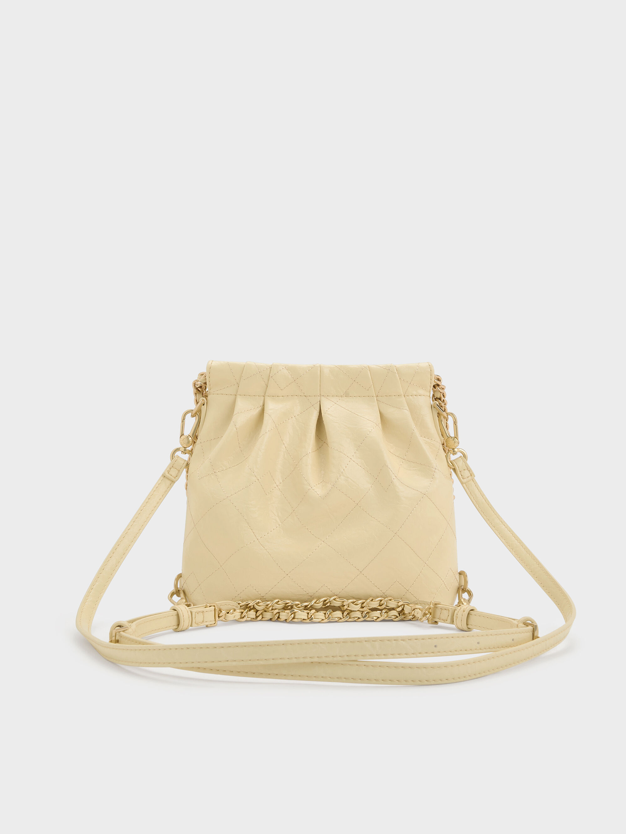 Duo ドゥオ チェーンハンドルツーウェイバックパック - バターイエロー