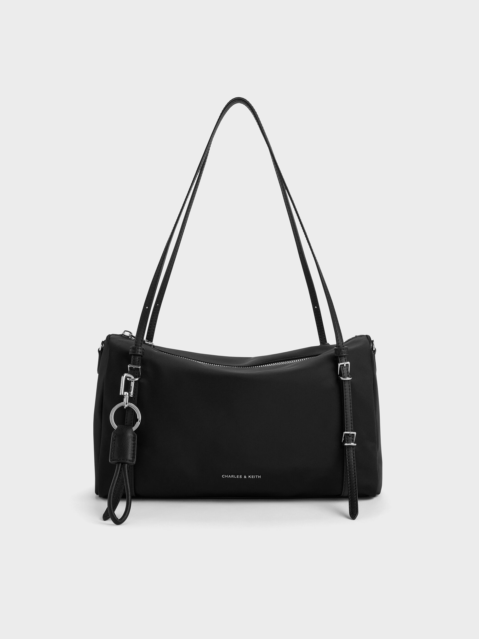 Levy レヴィー ナイロンショルダーバッグ-Noir | CHARLES & KEITH