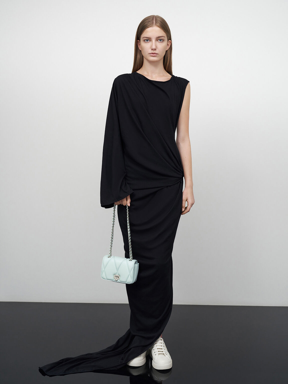 Arwen アルウェン キルトショルダーバッグ - セージグリーン | CHARLES