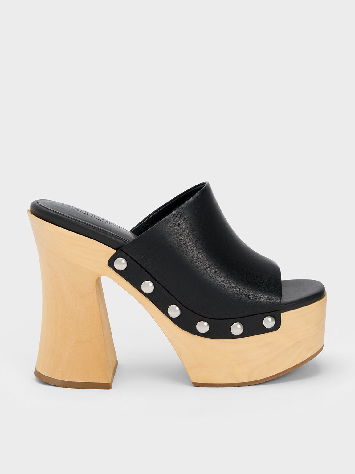 Tabitha タバサ プラットフォームクロッグ, ブラック, hi-res