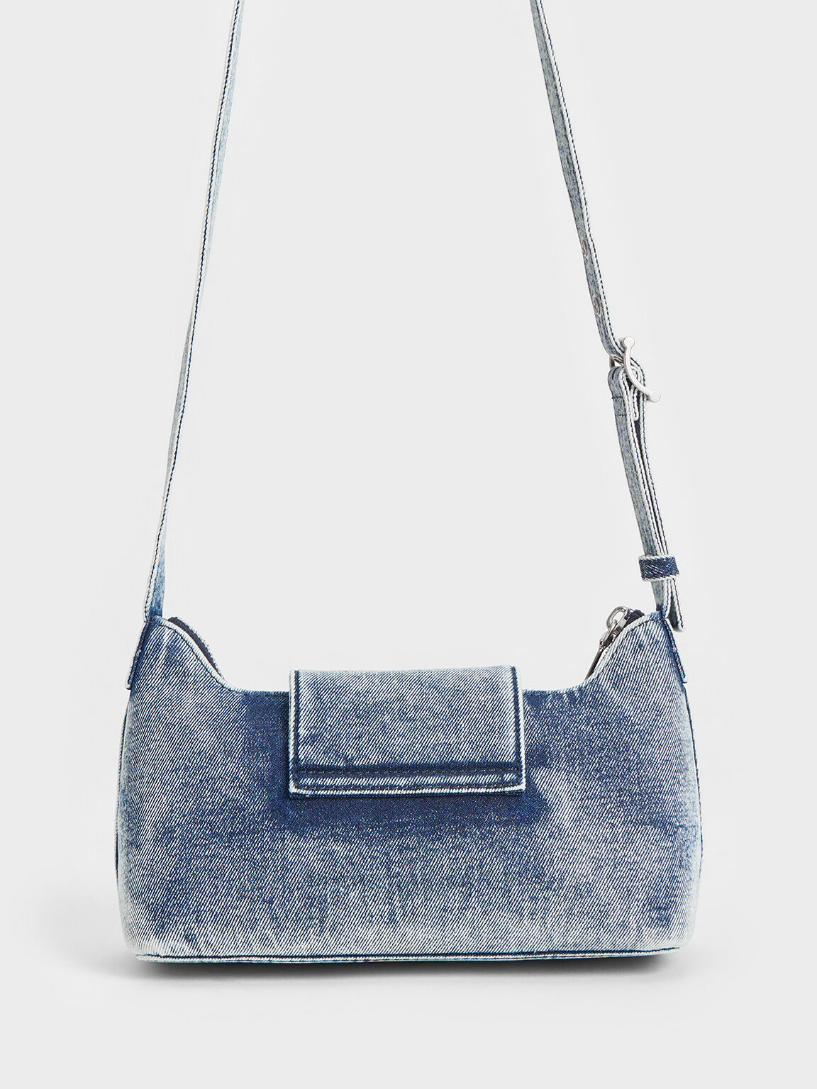Arwen アルウェン ベルトショルダーバッグ, デニムブルー, hi-res