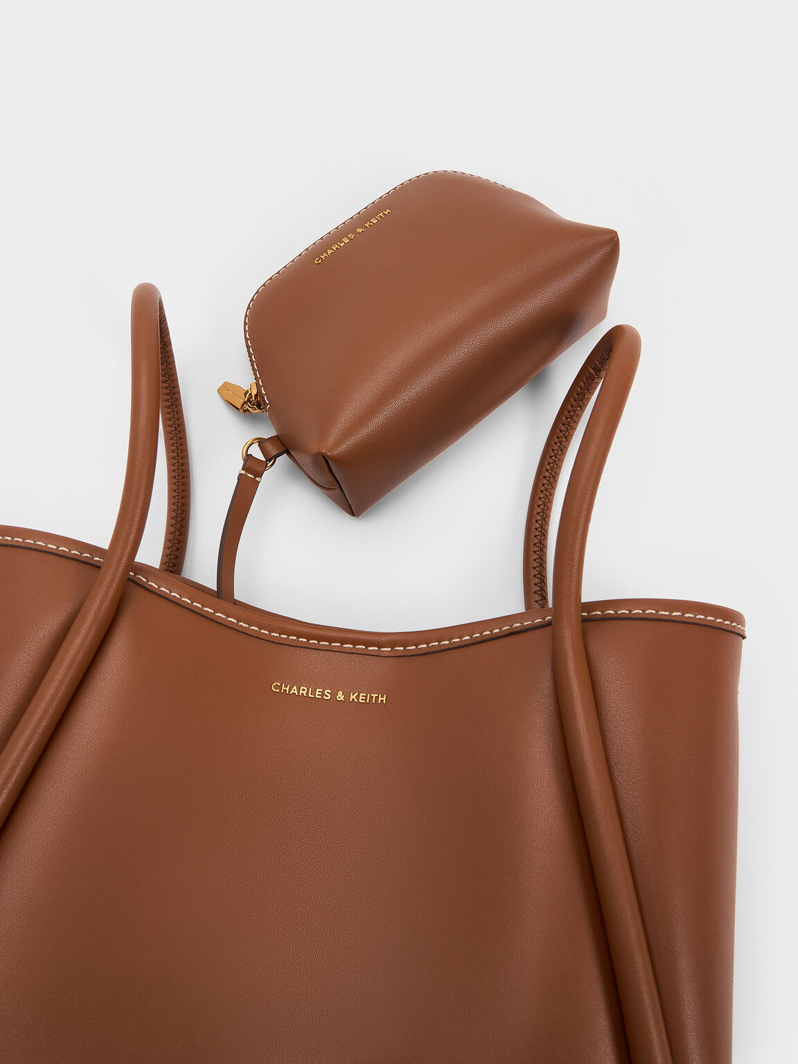 Lyla ミニライラ チューブラートートバッグ, チョコレート, hi-res