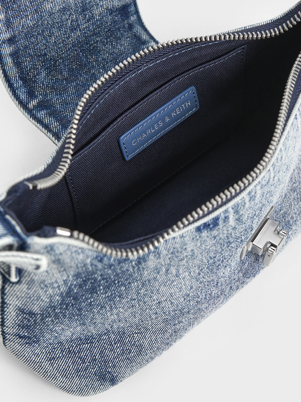 Arwen アルウェン ベルトショルダーバッグ, デニムブルー, hi-res