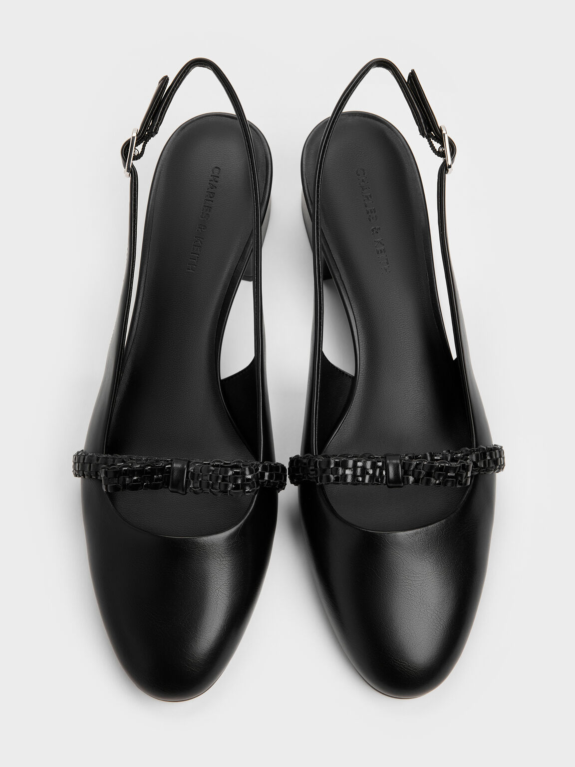 Kaleen カリーン スリングバックパンプス, ブラック, hi-res