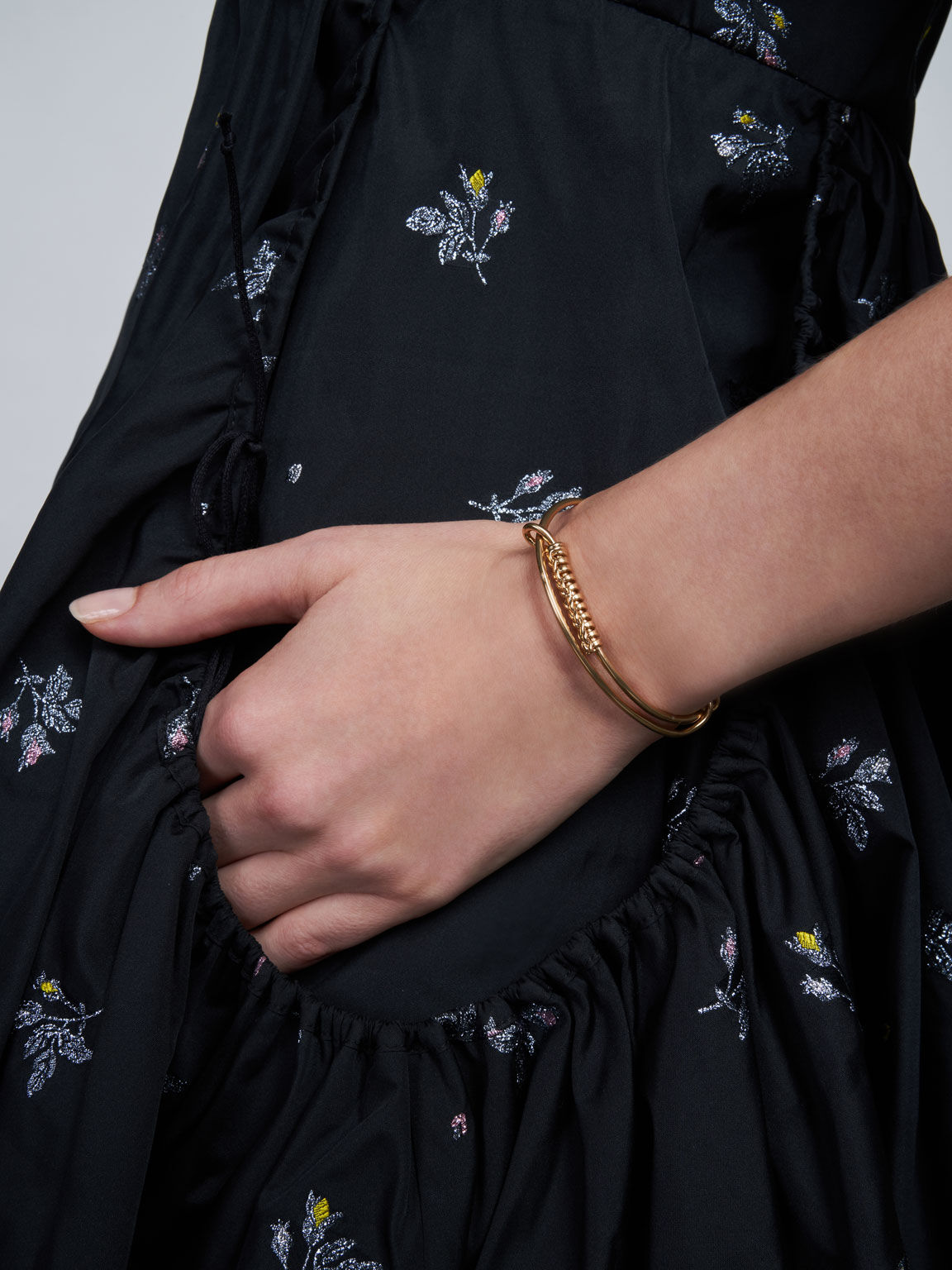 ツイストバングル ブレスレット, ブラッシュゴールド, hi-res