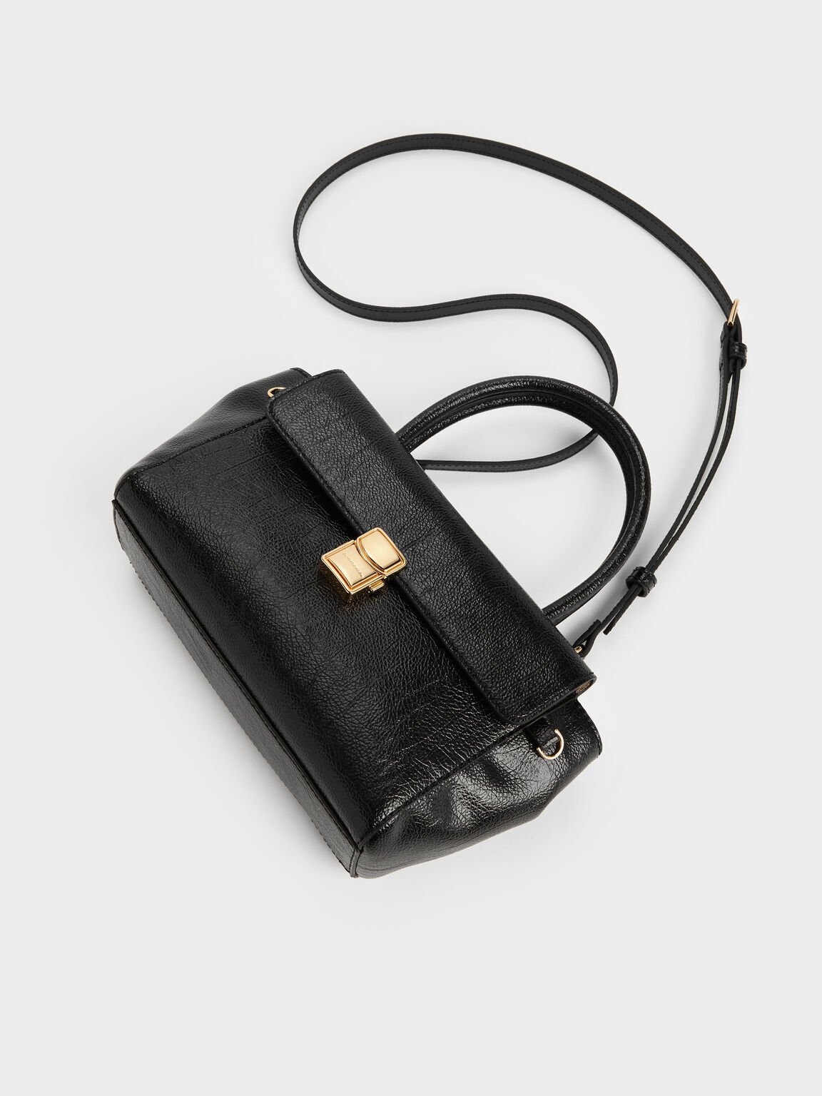 Acelynn エイスリン ロープチェーン トートバッグ, ブラック, hi-res