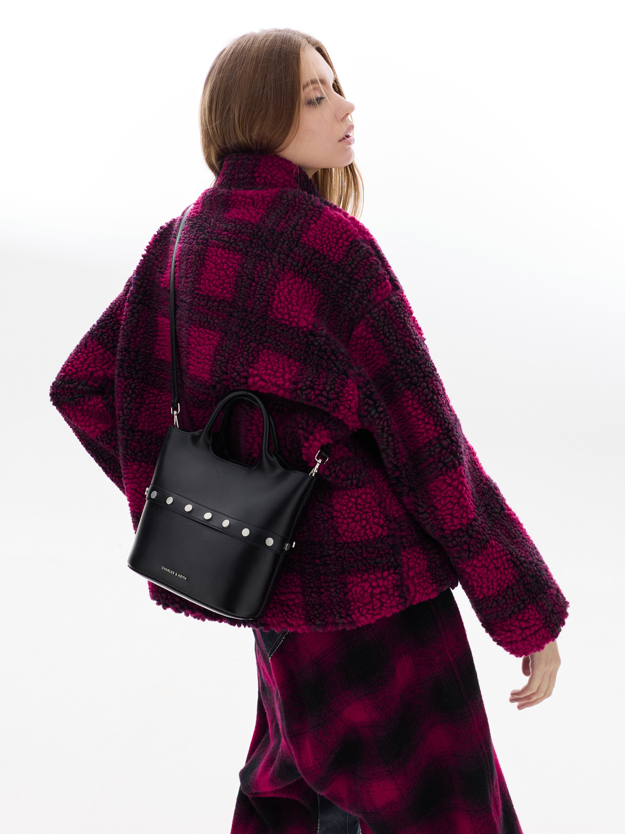 Bobbie ボビー コンバーチブルスナップボタンバケツバッグ